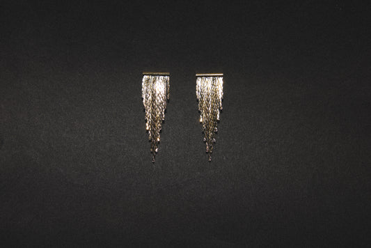 Party straight earrings - Gold