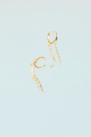 Drop chain earrings - Gold