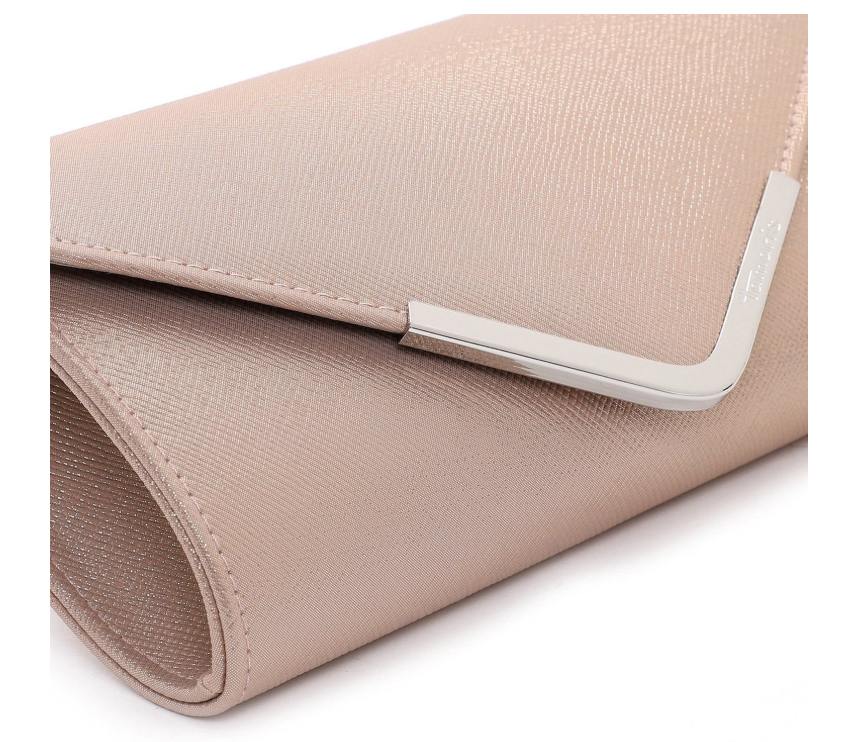 Champagne glimmer festtaske - Amalia - med rem