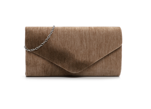 Taupe festtaske - Pillow - med rem