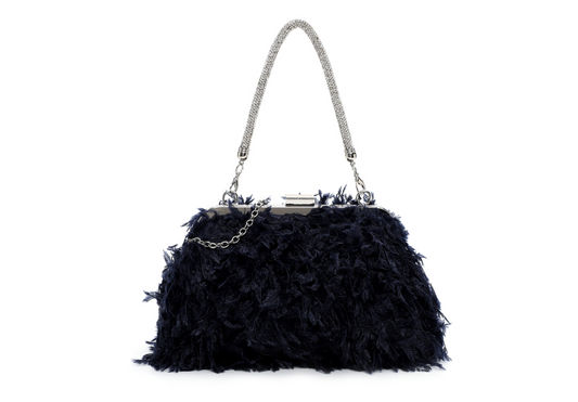 Party bag in soft glitter B779