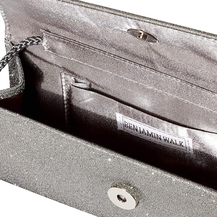 Anita - Mørkegrå glitter festtaske - Benjamin Walk - B777