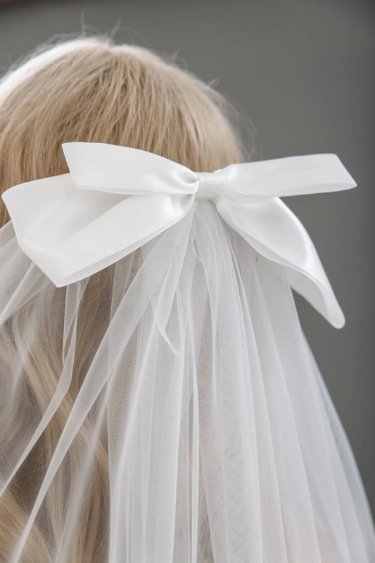 Brudeslør med sløjfe