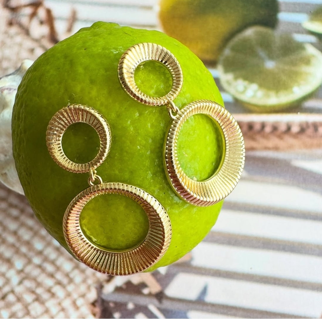 Eclipse earrings - Gold