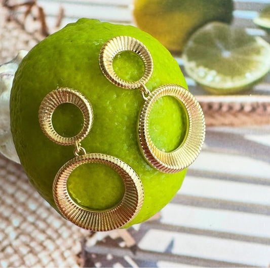 Eclipse earrings - Gold