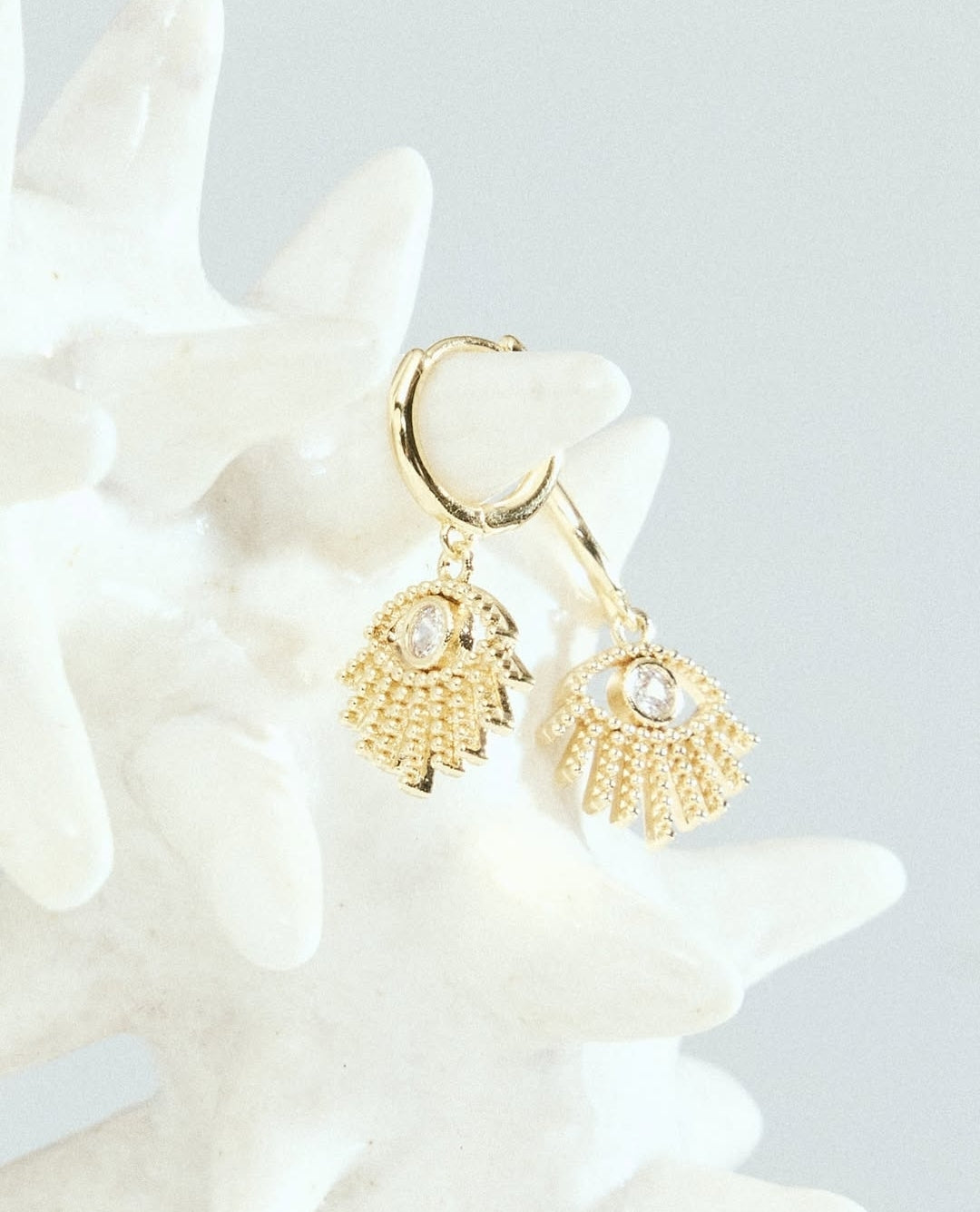 Evil eye earrings - Gold