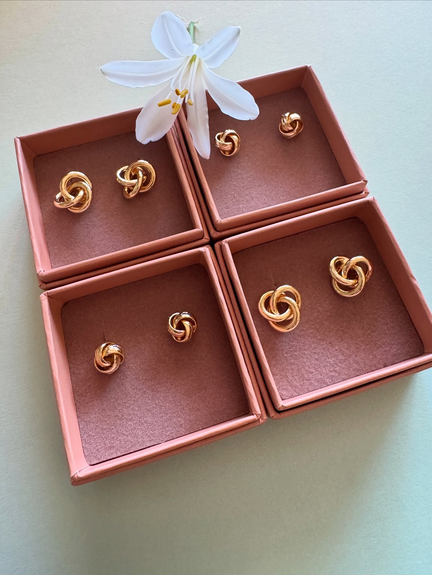 Knot earstick - Gold small