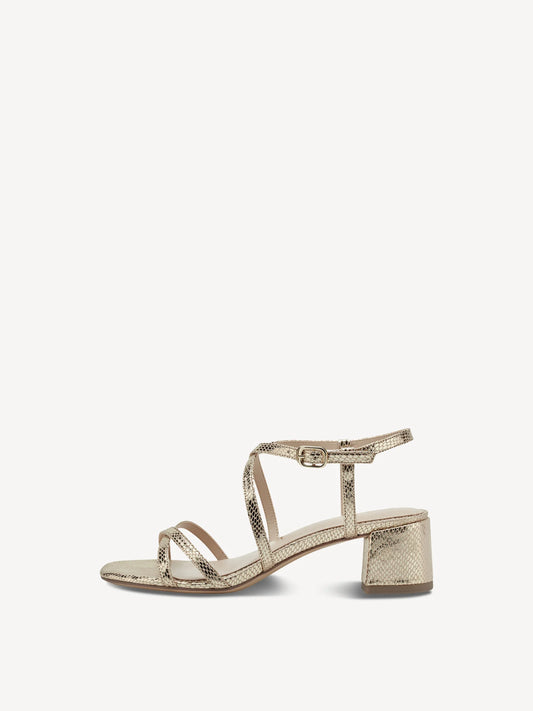 Tamaris - 28204 Sandalette - Gold Struct.