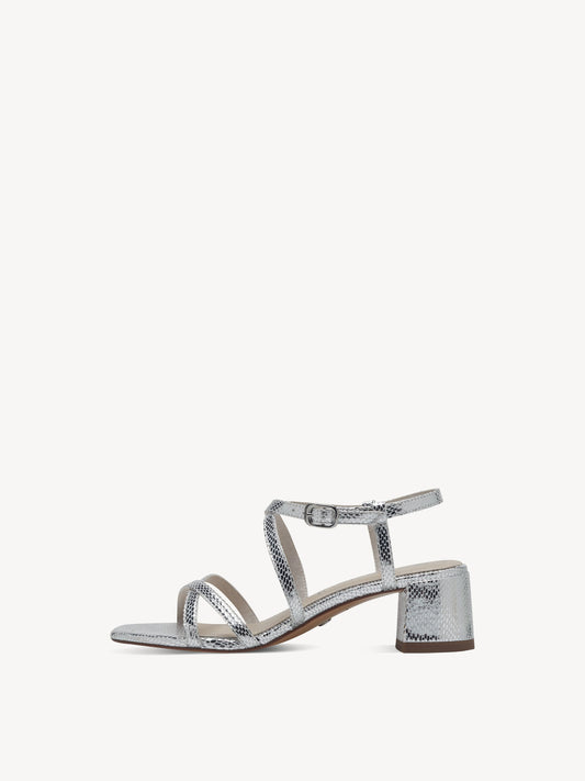 Tamaris - 28204 Sandalette - Silver Struc.
