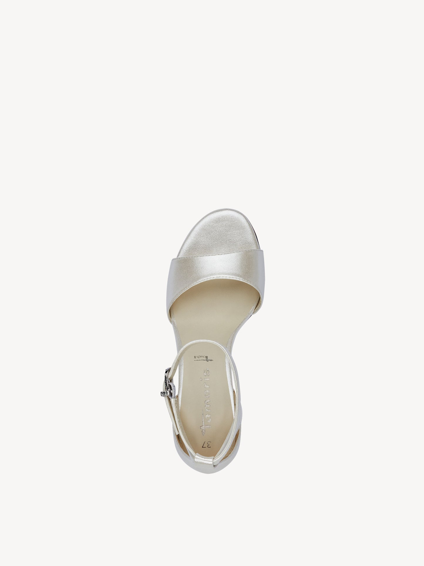 Tamaris - 28327 Heeled Sandal - Pearl