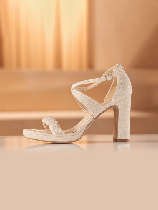 Avalia - Goja Heeled Sandal - White
