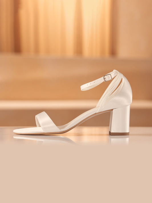 Avalia - Tina Heeled Sandal - White