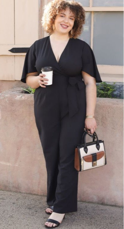 Plus size buksedragt