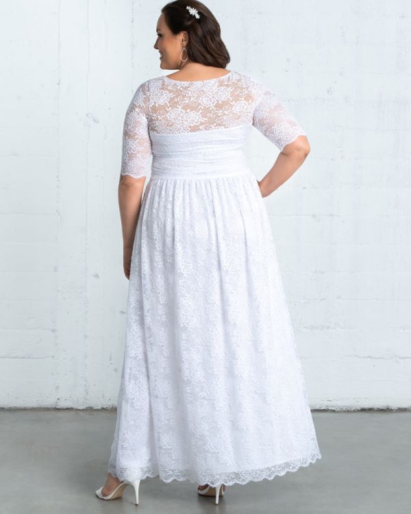 Illusion wedding dress