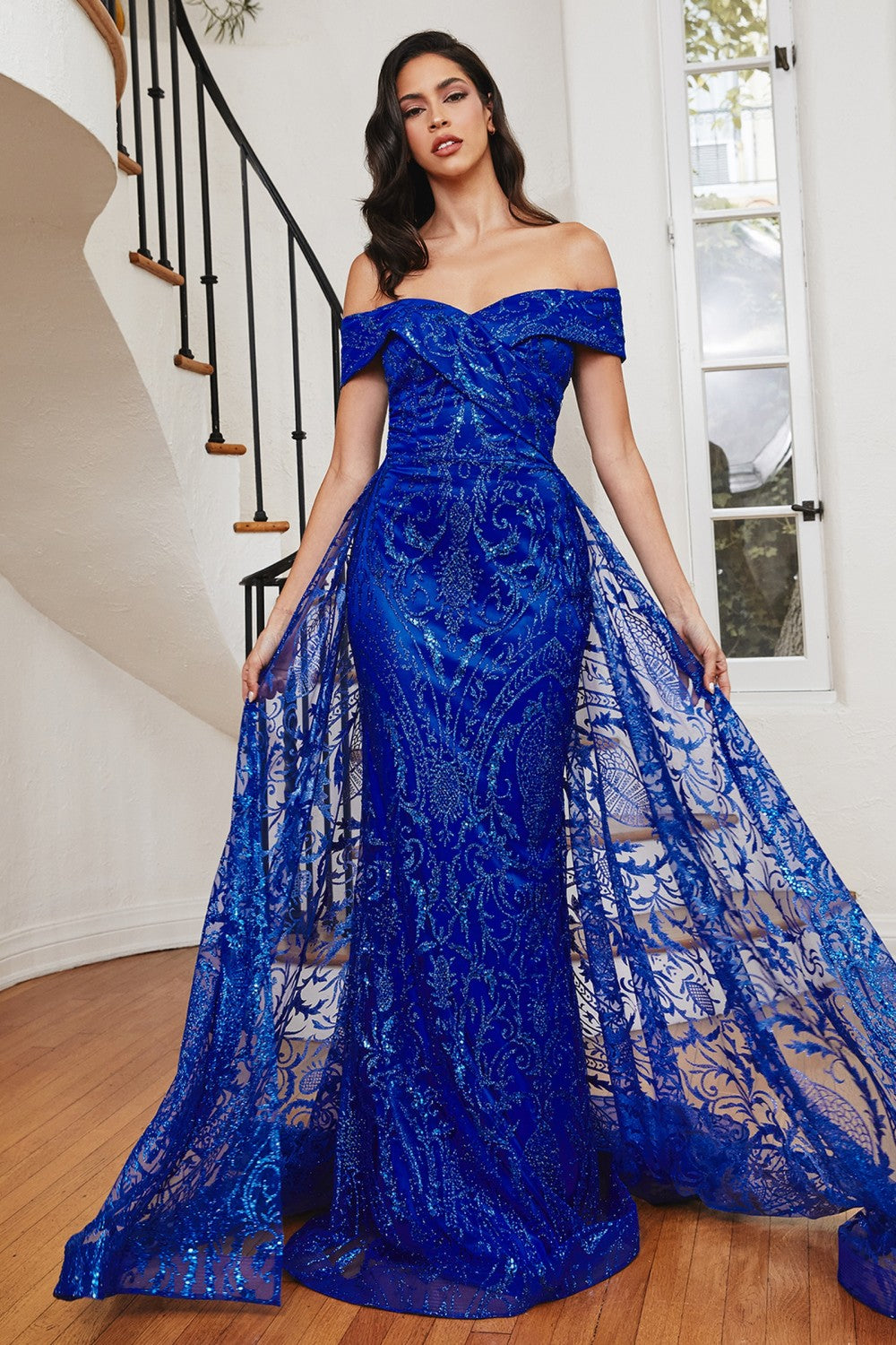 La Divine J836 mermaid prom dress with glitter TP Kjoler La Divine J836 mermaid prom dress with glitter TP Kjoler