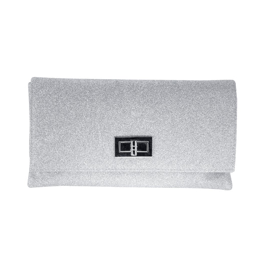 Party clutch in silver glitter B905