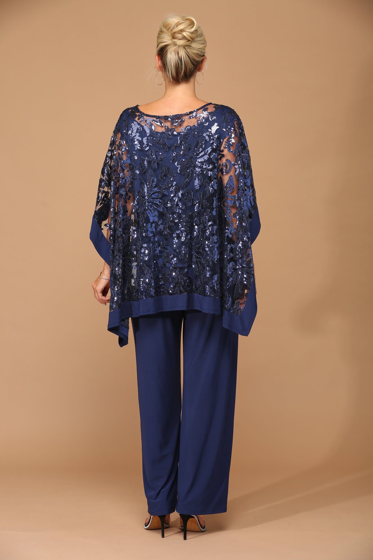 Navy two piece trouser set