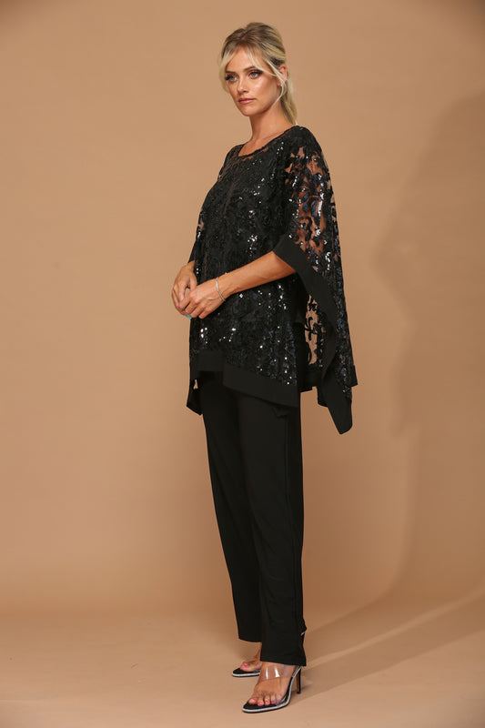 Sort todelt buksesæt