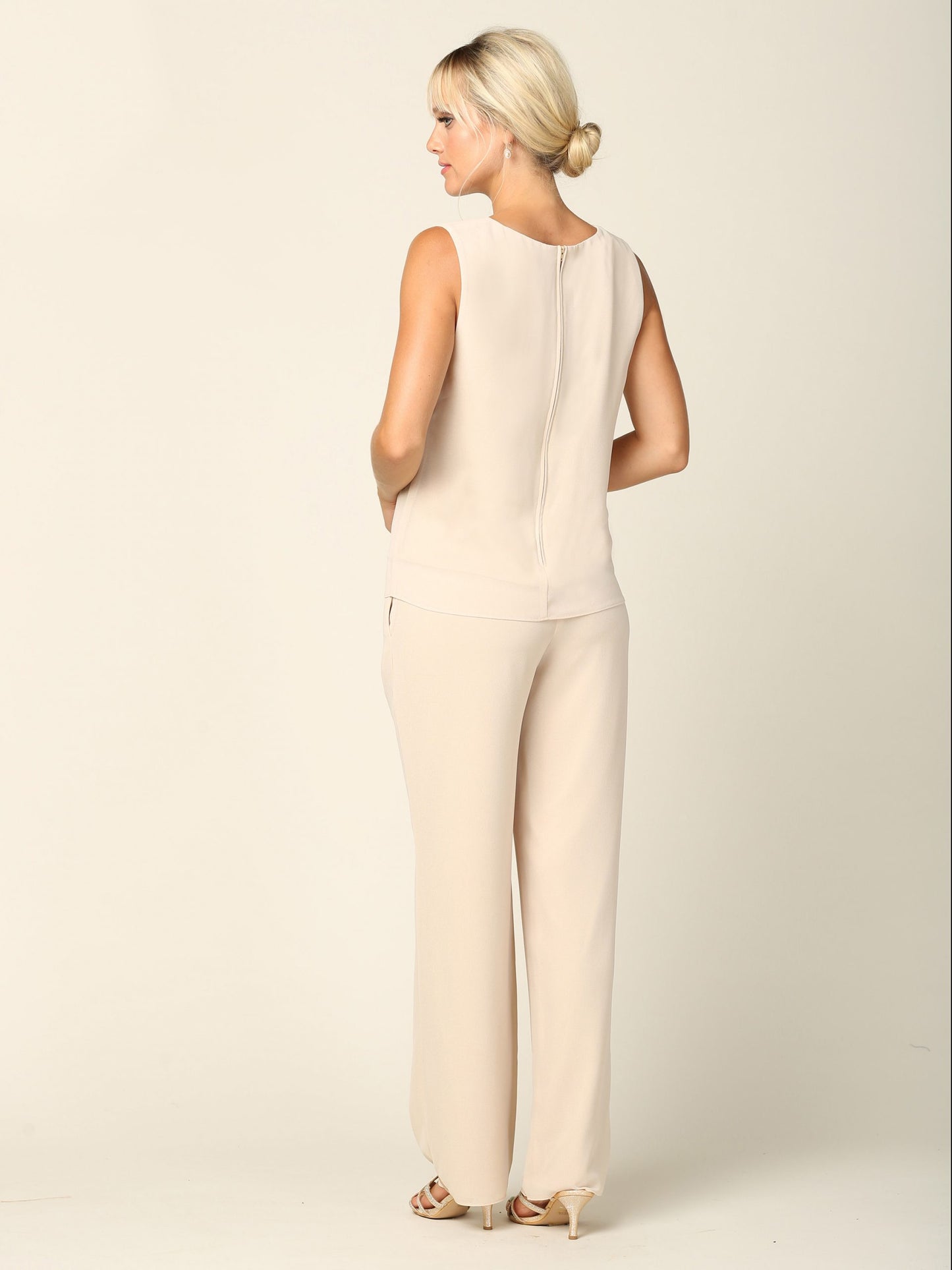 Trouser suit in 3 parts