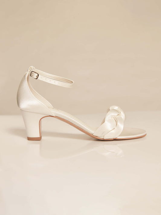 Avalia - Agnes Heeled Sandal - White
