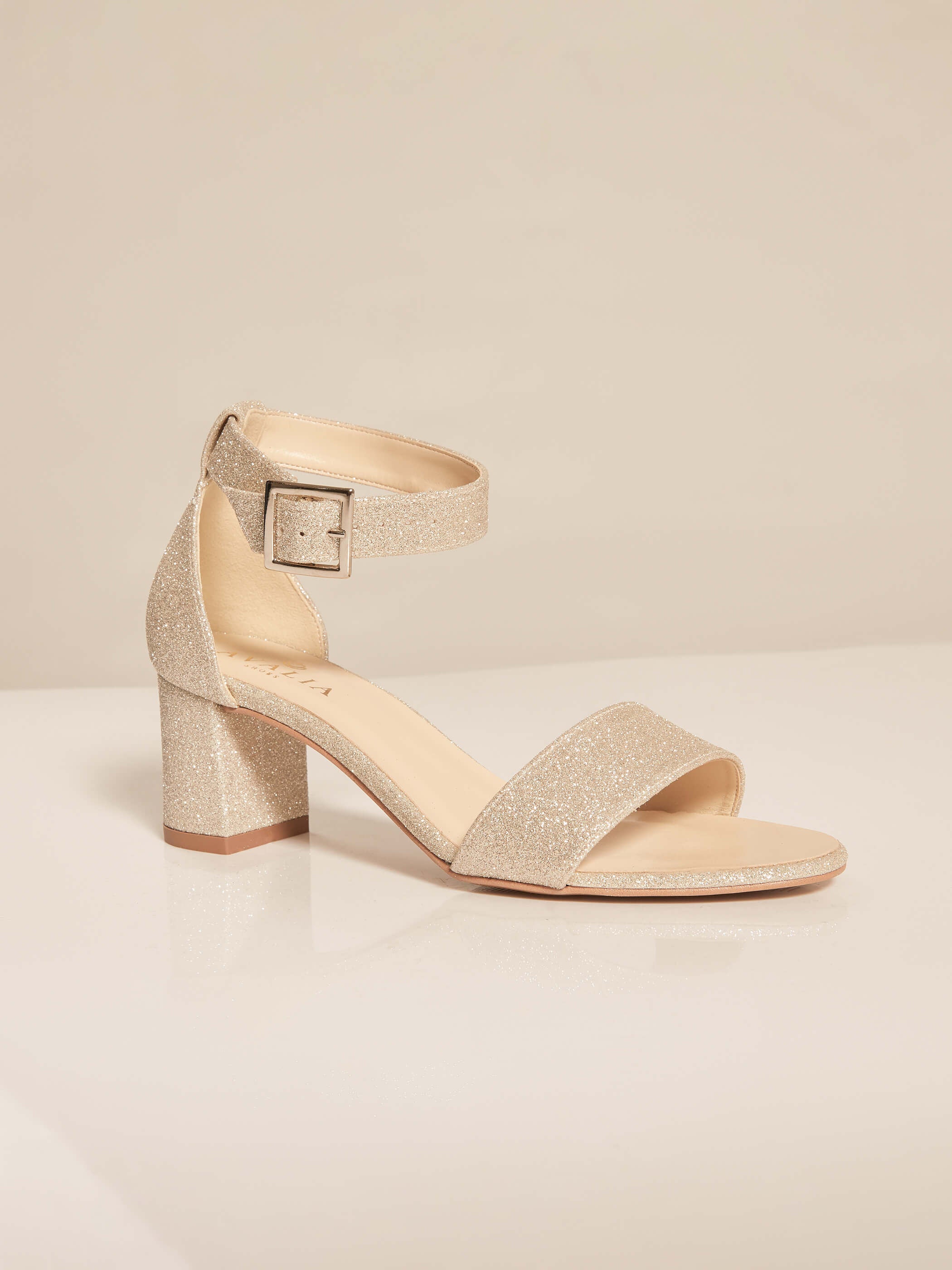 Bridal shoes in gold glitter Carrie