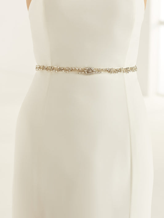 Bridal belt with stone PA60