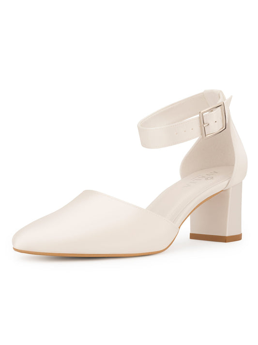 Avalia - Vera Heeled Sandal - White