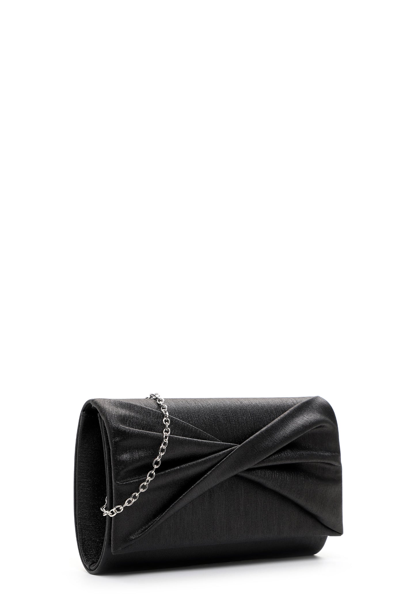 Sort glitter festtaske - Drapering - med rem