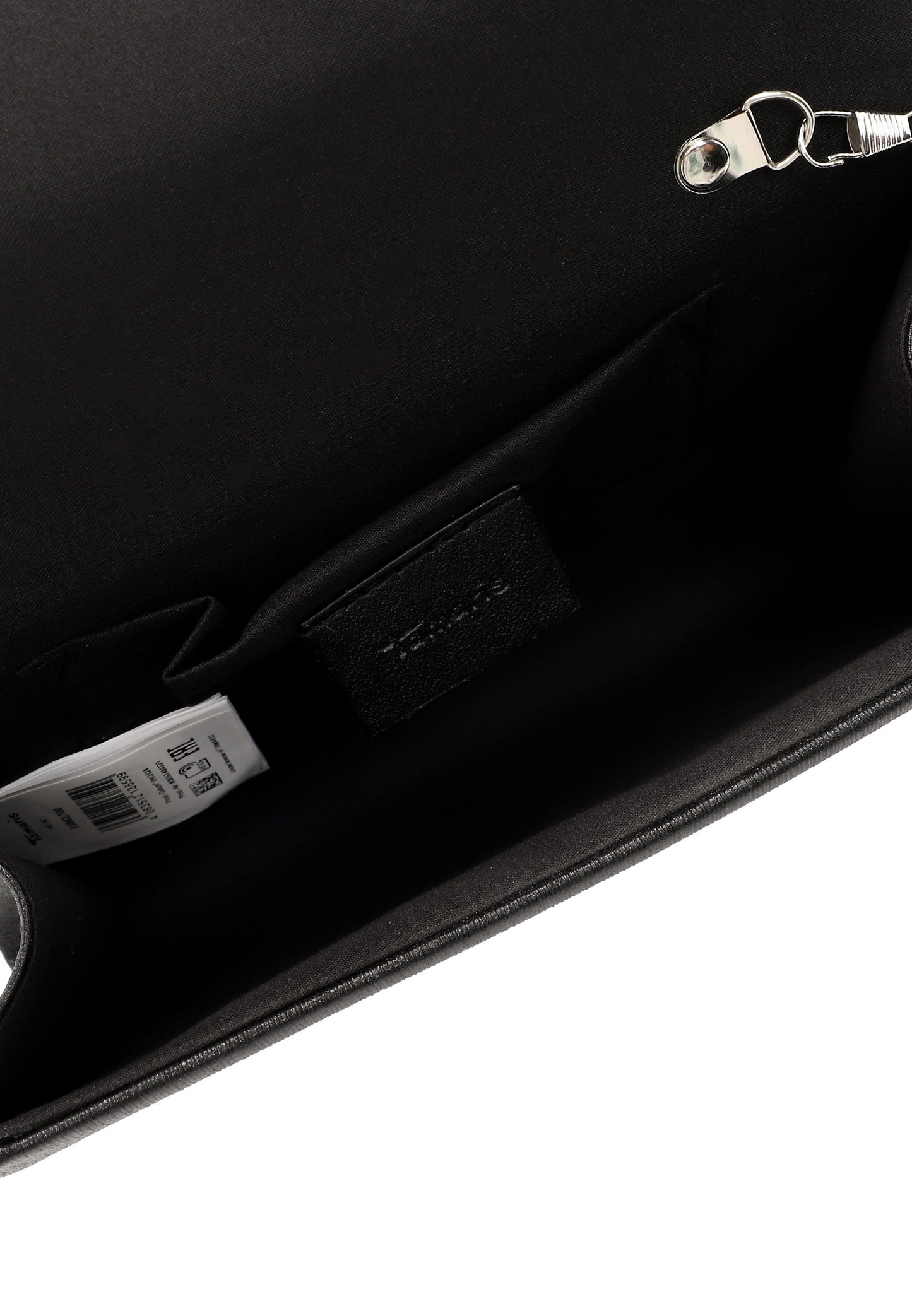 Sort glitter festtaske - Drapering - med rem