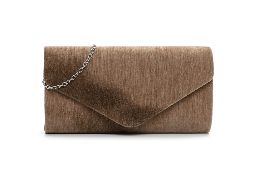 Taupe festtaske - Pillow - med rem