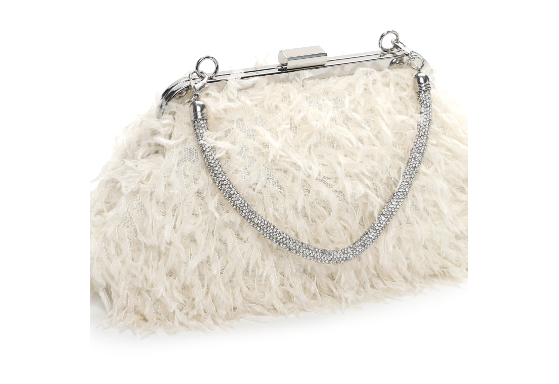 Party bag in soft glitter B779