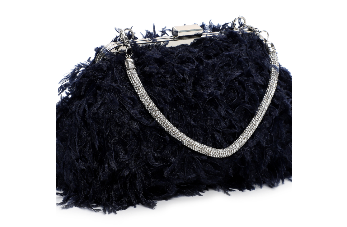 Party bag in soft glitter B779