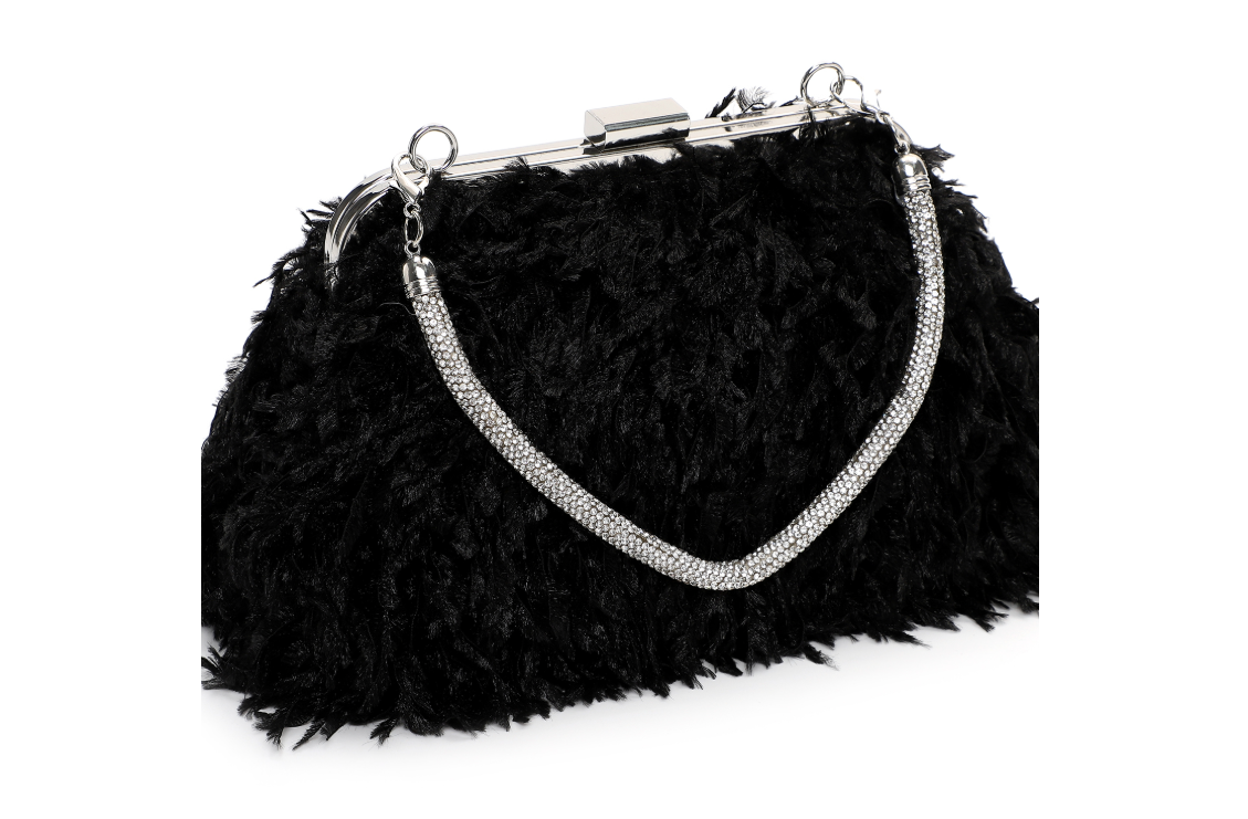 Party bag in soft glitter B779