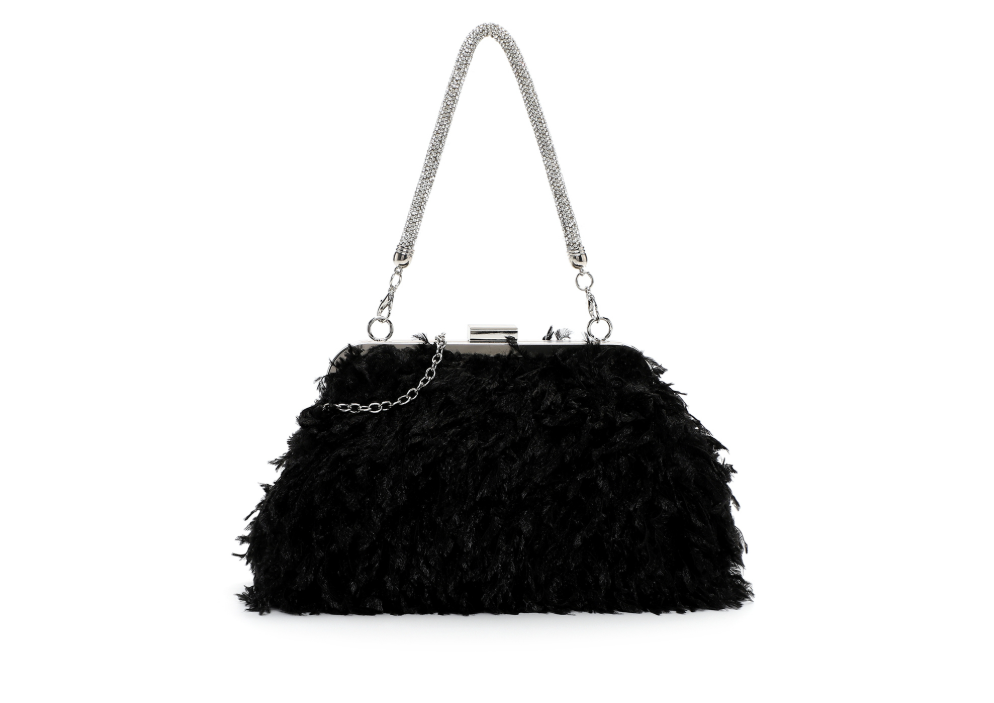 Party bag in soft glitter B779