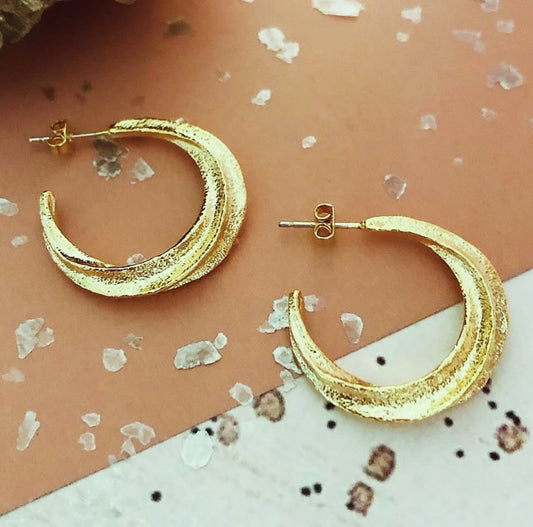 Afri earrings -  Shiny Gold
