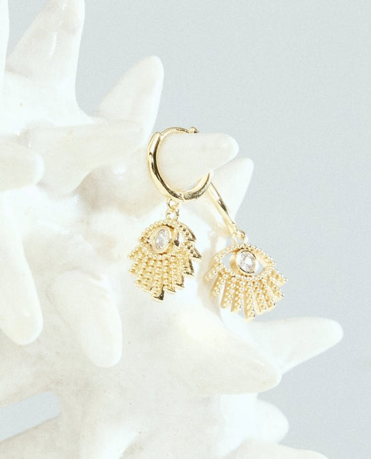 Evil eye earrings - Gold