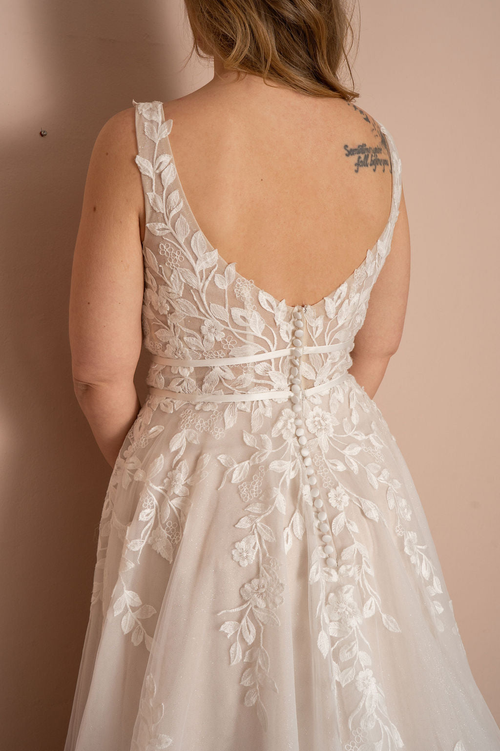 Brudekjole Arenella med glitter