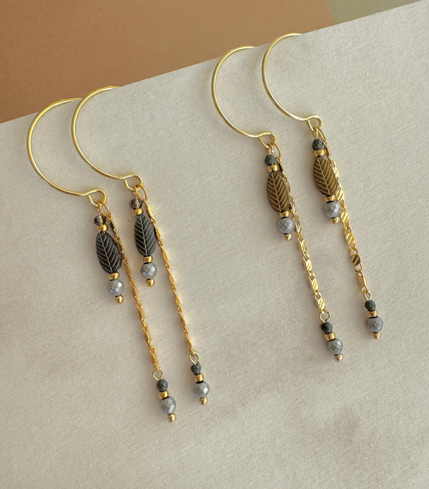 Kari earrings messing - Gold