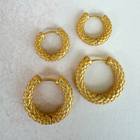 Mille earrings - Gold large