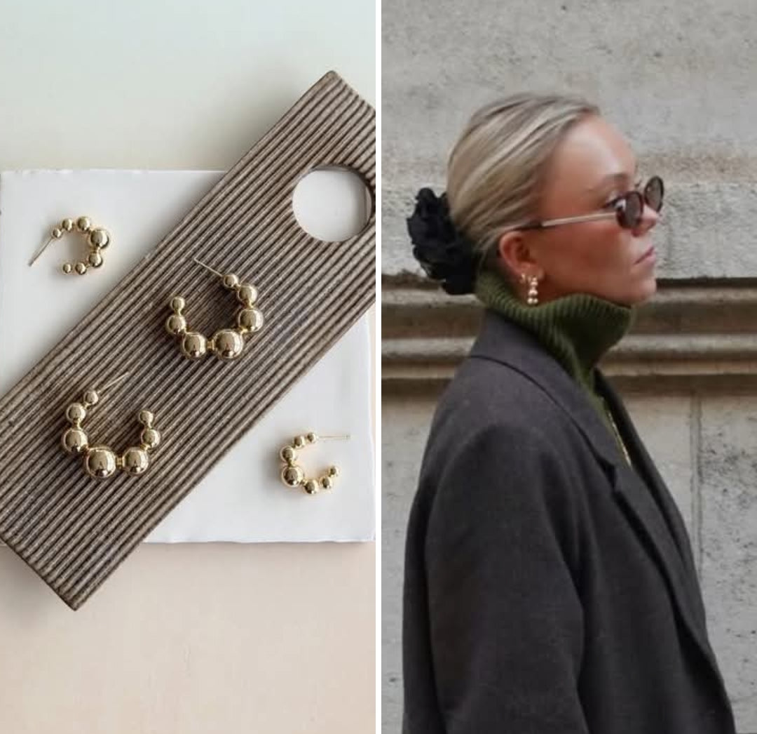 Stella earrings - Gold large