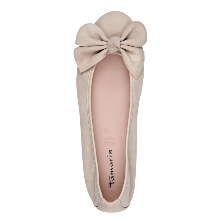 Tamaris - 22141 Ballarina - Taupe suede