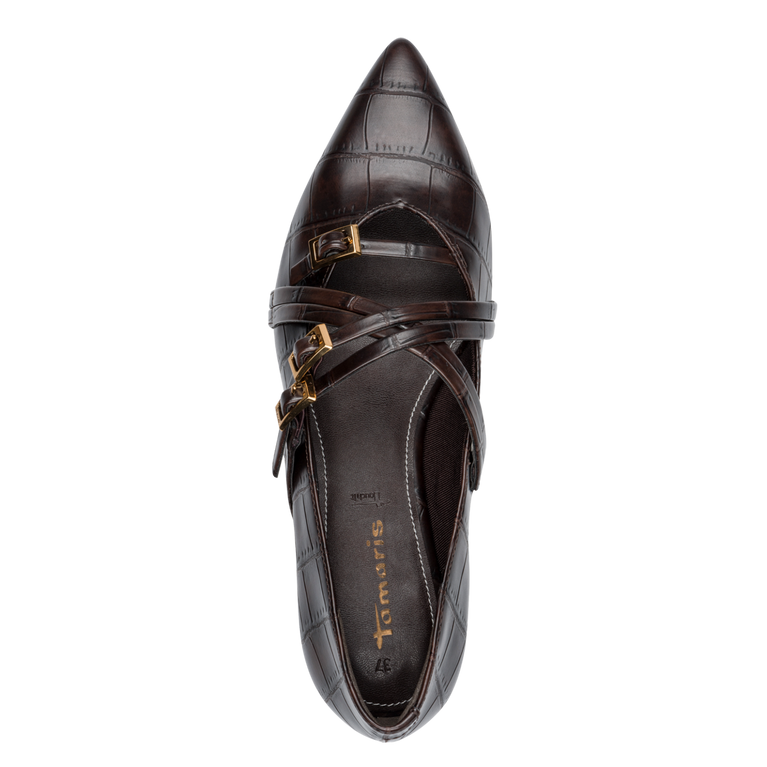 Tamaris - 22160 Ballarina - Mocca croco