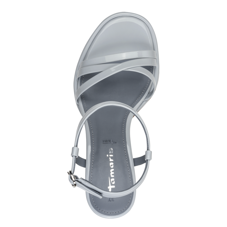 Tamaris - 28328 Sandal - Light blue patent