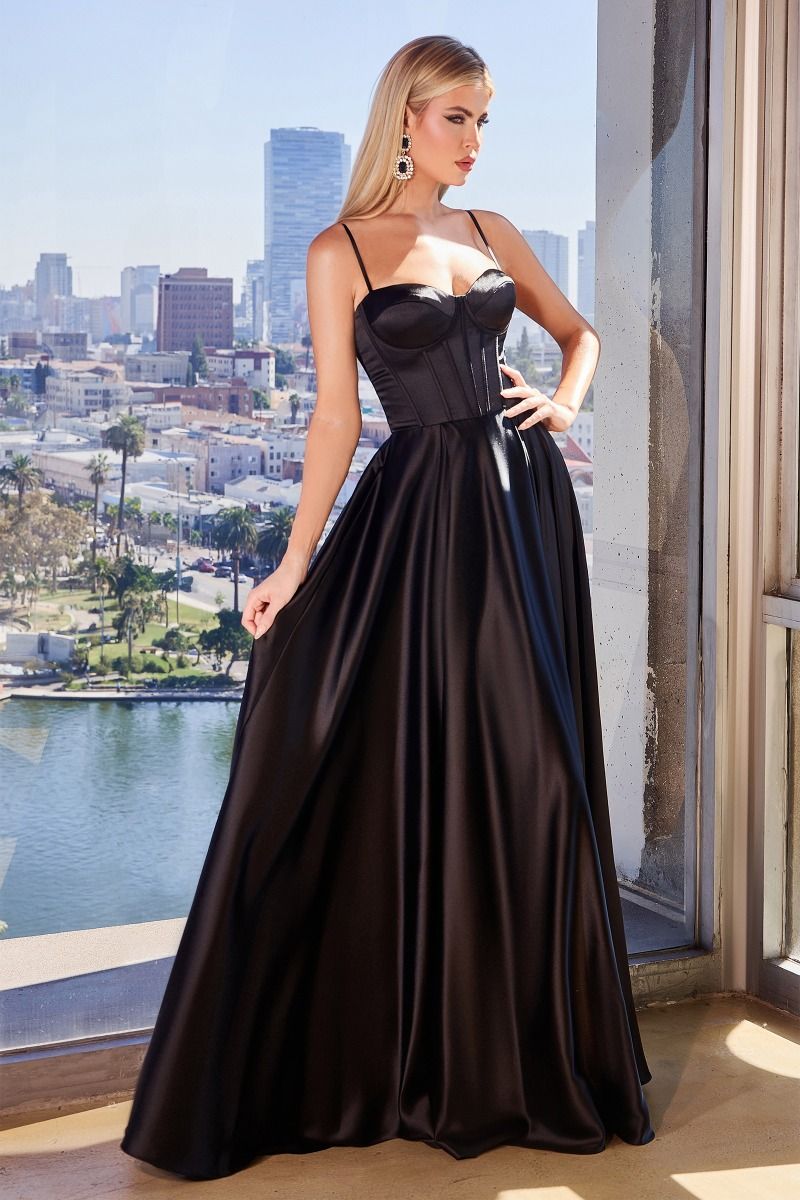 La Divine CD337 Corsage Ball Gown in Satin