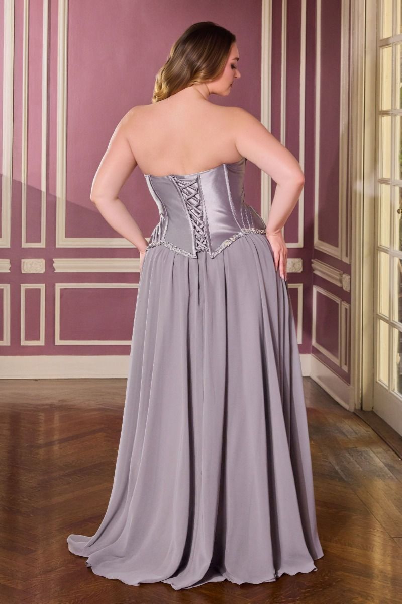 La Divine Plus size festkjole med corset  CD668C