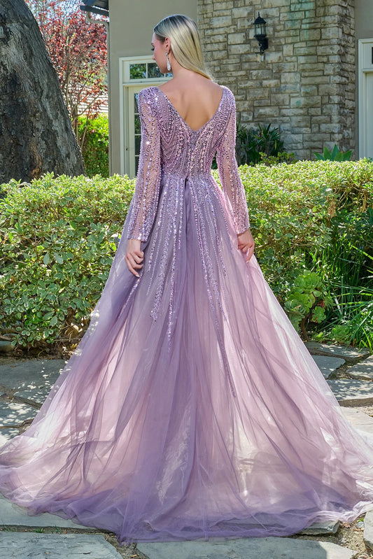 Gallakjole med lange ærmer