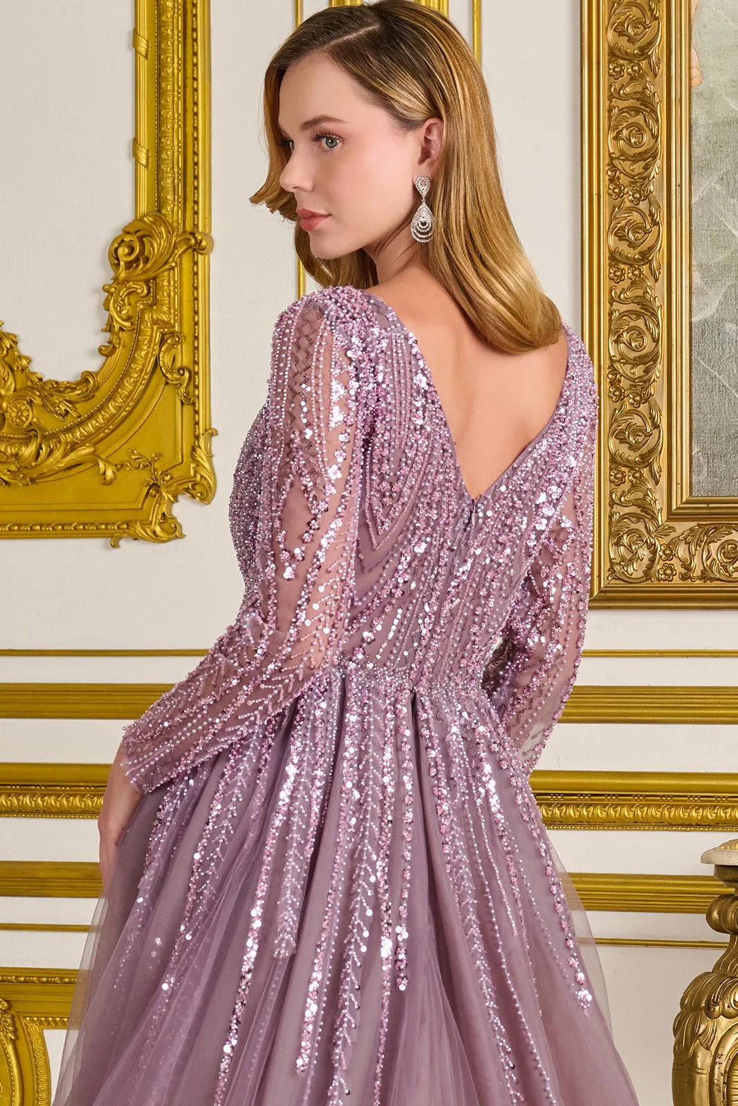 Gallakjole med lange ærmer