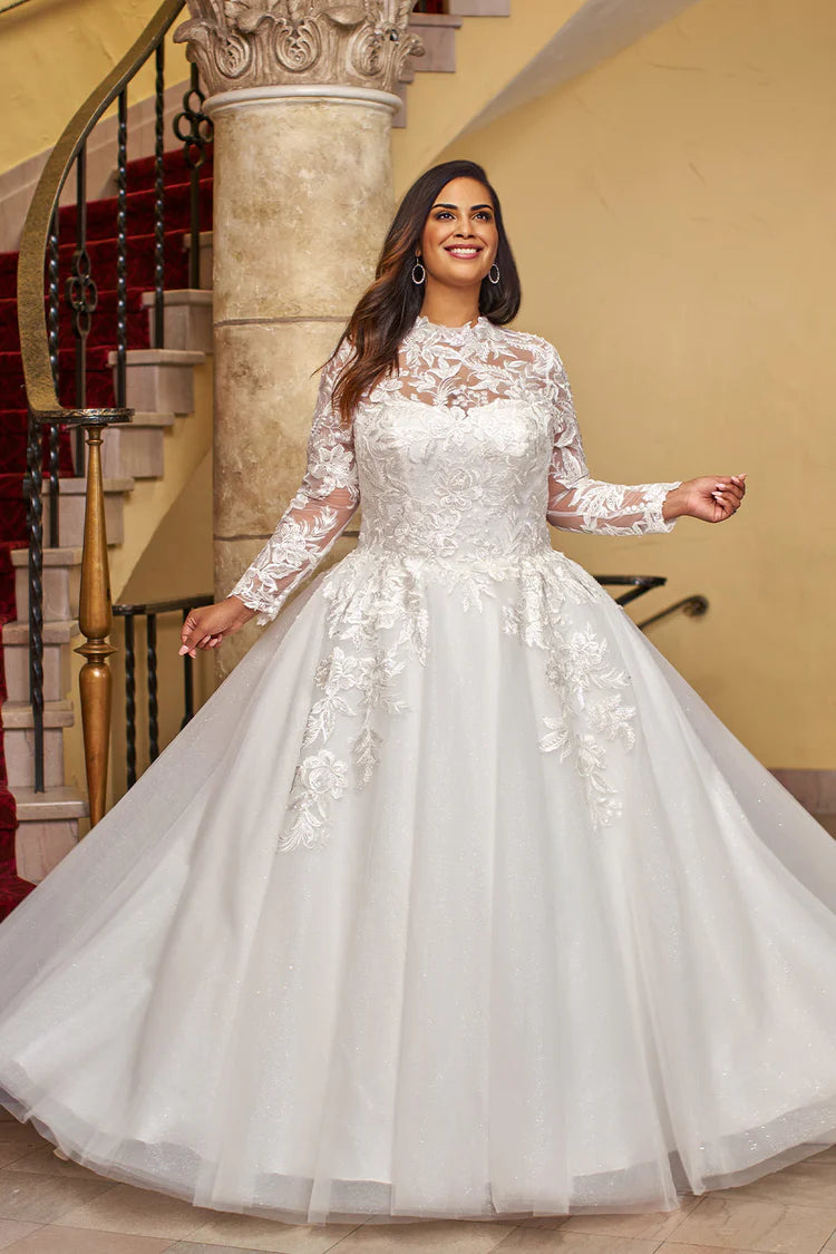 Curvu brudekjole Parker