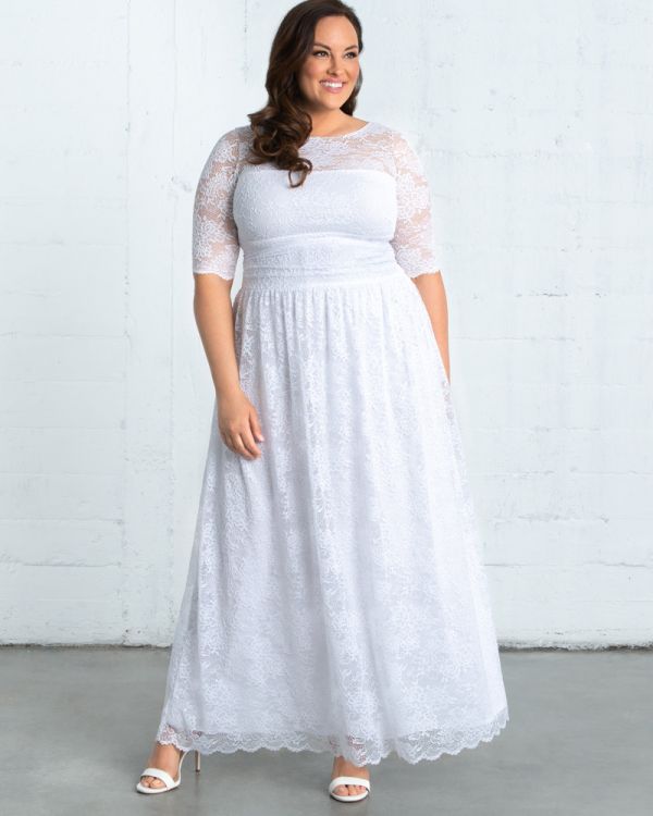 Illusion wedding dress