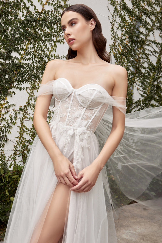 Strapless Andrea &amp; Leo wedding dress